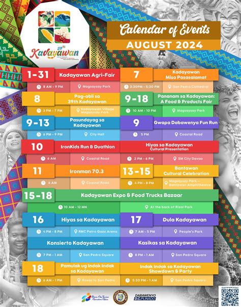 kadayawan 2024 schedule philippines august
